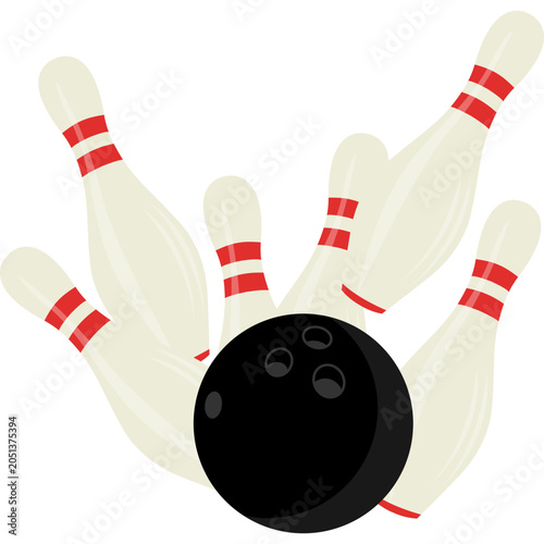 Bowling Pins Illustration