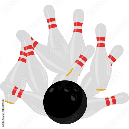 Bowling Pins Illustration