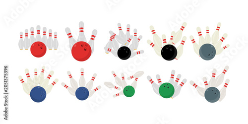 Bowling Pins Illustration