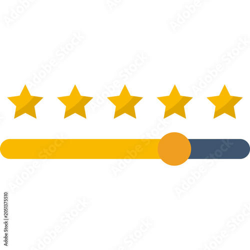 Star Rating Vector Illustration