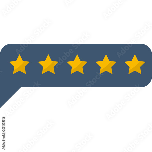 Star Rating Vector Illustration