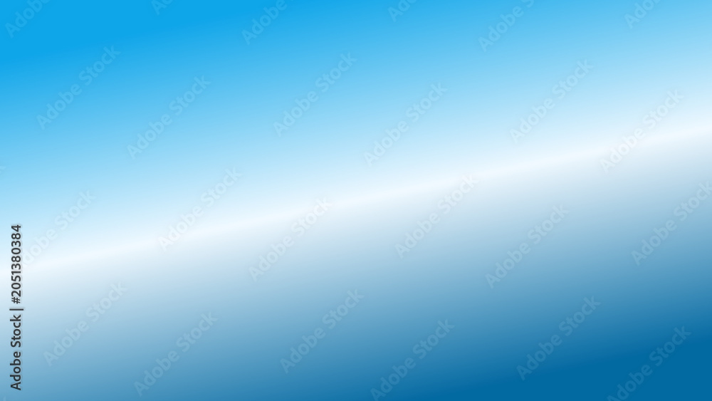 Fototapeta premium An abstract blue gradient background with a diagonal light stripe. A minimalist corporate blue background with a soft white glow.