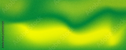 Bild auf Leinwand Noisy grain texture effect green and lime color gradient banner background