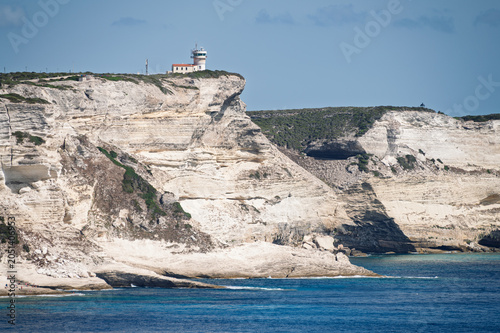 Aerial view of Bonifacio, Corsica, France.