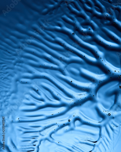 Tableau sur toile Texture gel, texture visqueuse, close up de la texture, texture du produit cosmé