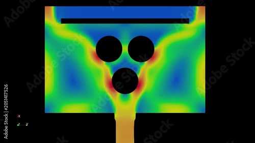 Liquid flow simulation - CFD simulation Computational fluid dynamics