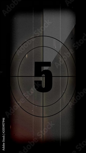 vertical countdown color burn from 10 to 0 animation 4k vertical video
