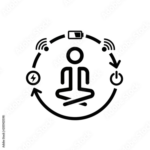 Person meditating in lotus position.