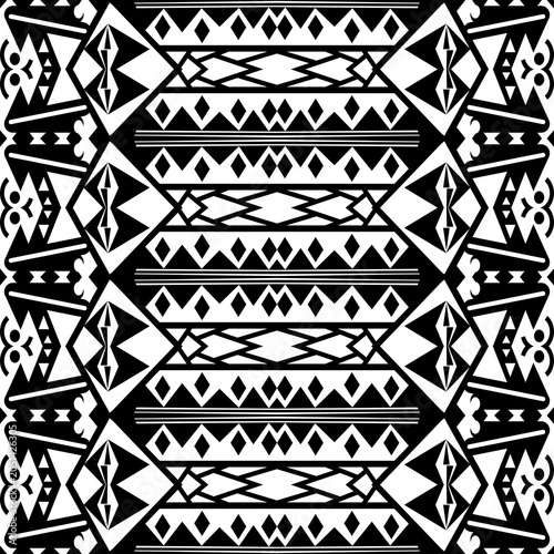 black and white seamless geometric pattern
