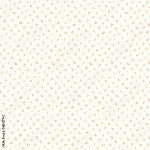 Romantic Wildflower Pattern Elegant Botanica