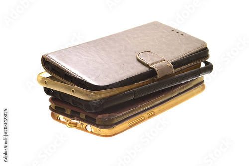 Phone case isolated on white background