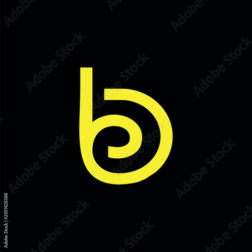 Letter B Logotype Design for Luxury Company Business or Personal Branding Vector