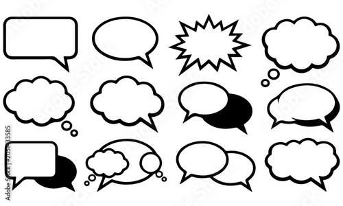 Konstfotografi A massive, versatile collection of speech bubbles and comic book elements