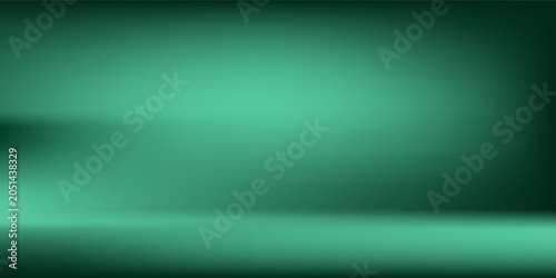 Dark green room background design for showcasing. Studio. Abstract green gradient spotlight room texture background. Studio backdrop wallpaper light room wall. Display products, natural shadows.bg