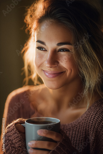 Young woman with a cup of coffee