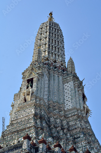 Thai Pagoda with blue sky in Bangkok