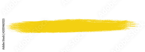 Εκτύπωση καμβά Vibrant yellow dry brush stroke