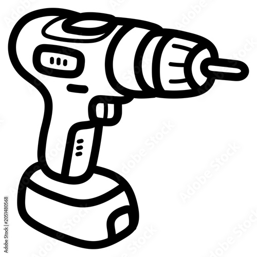 Photos driller illustration
