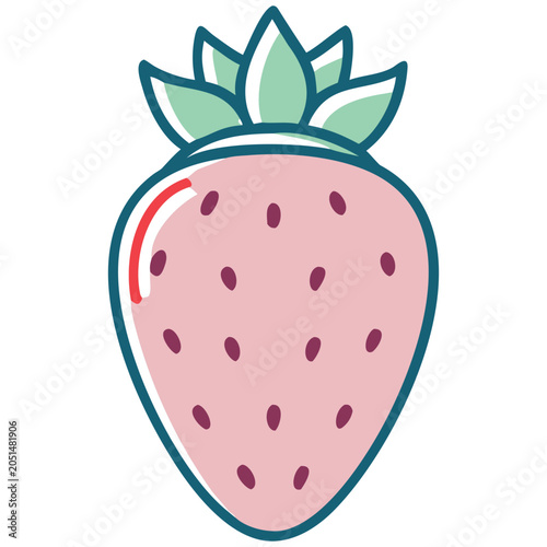 strawberry on a white background