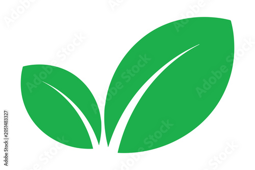 Two overlapping green semicircles forming a circle on transparent background geometric