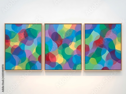 Pride Month Poster Template Set with Rainbow Gradient Stripes Floral Circle Patterns and Geometric Backgrounds