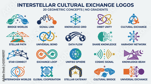 Interstellar Cultural Exchange Logos.