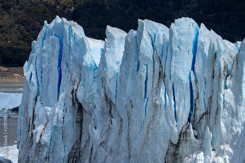 Perito Moreno glacier, Los Glaciares National Park in Patagonia, Argentina, close up view