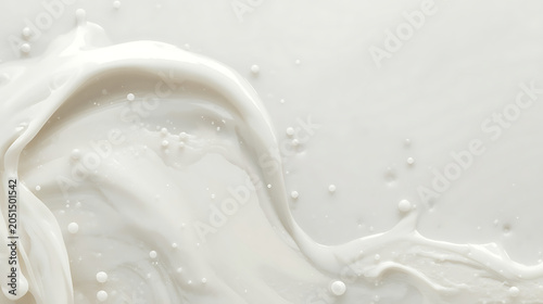 This image to be a stock photo or AI-generated texture depicting a creamy white liquid