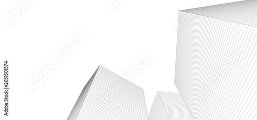 ​​abstract architecture 3d illustration background