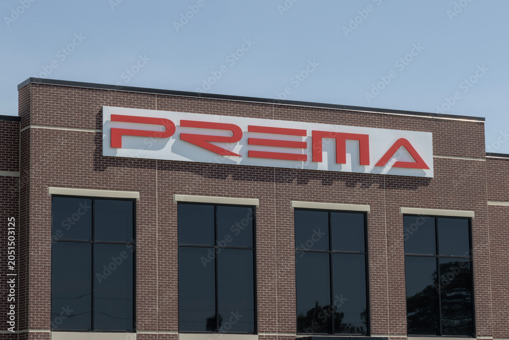 Fototapeta premium PREMA Racing IndyCar Series team facility. Competing in F2 and F3, PREMA Racing has its headquarters in Italy.