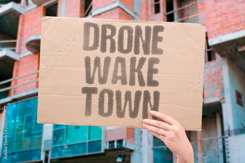 фотографія "Drone wake town" Village startled by flying weapon
