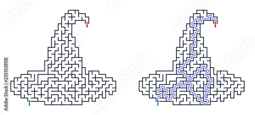 Witch Hat Maze Puzzle