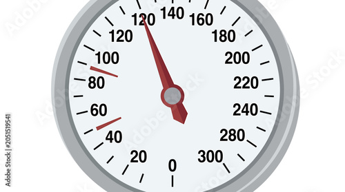 Obraz na plátně Close Up of Aneroid Sphygmomanometer Dial Showing Normal Reading