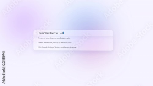 Web Search Interface Typing Hantavirus Research