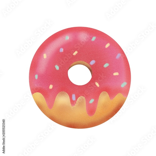 donut  on white