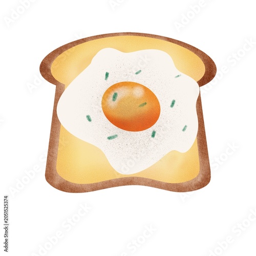 fried egg and toast