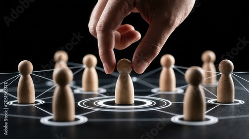 A leader uses strategic communication to foster collaboration and build trust within a network.