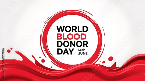 World blood donor day awareness poster
