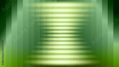 Abstract geometric gradient background with glowing green horizontal bars and vertical stripes