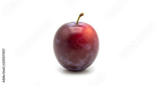 Fresh Red Apple Isolated on White Background