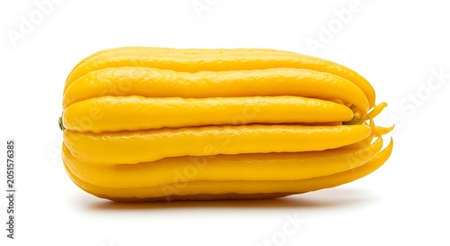 Buddhas hand citron fruit isolated on white background