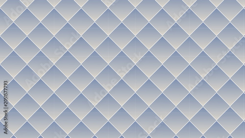 Cuadro en lienzo Geometric Pattern of Light Blue and White Diamond Shapes