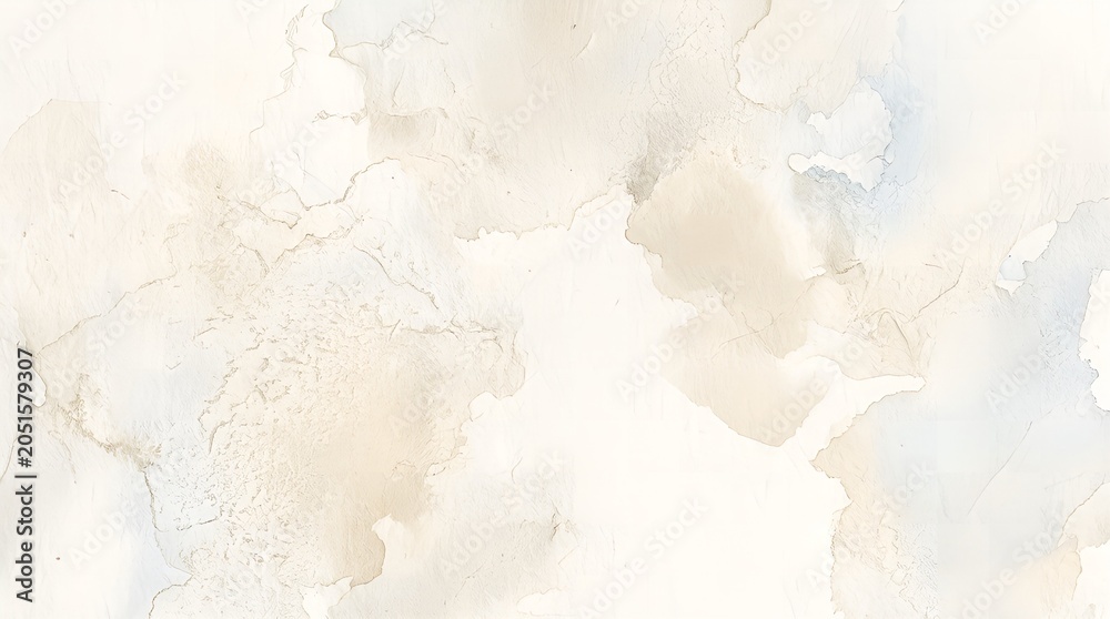 Fototapeta premium Abstract Watercolor Texture with Soft Beige and White Tones, Fine Art Background, Subtle Brush Strokes, Elegant and Minimalist Design