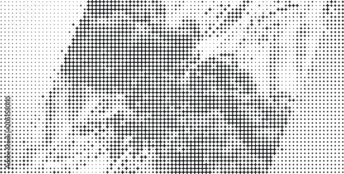 Foto Black Plus Sign Abstract Pattern White Background, Contemporary Black Plus Symbo