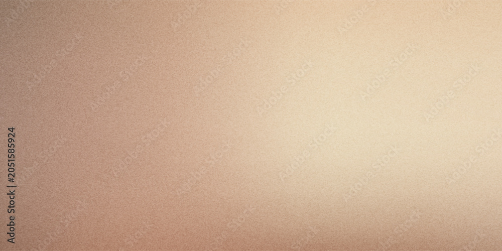 Fototapeta premium Ecru gradient with texture of eggshell. Pastel light beige background, modern dotted vector design, paper texture.