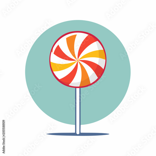 Swirl Lollipop Candy Icon