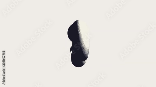 Abstract Minimal Black And White Particle Swirl Motion Background