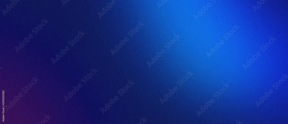 Obraz premium Vibrant deep blue and purple color gradient abstract background with heavy noise grain texture creating a dynamic moody backdrop