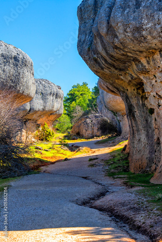 Spain. Cuenca. Ciudad Encantada. Cuenca National Natural Park. Summer travel and tourism in nature parks	
