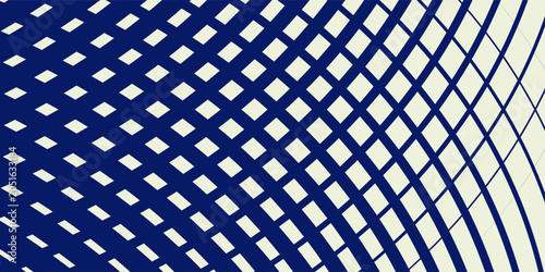 Foto Abstract intersecting diagonal lines halftone pattern background